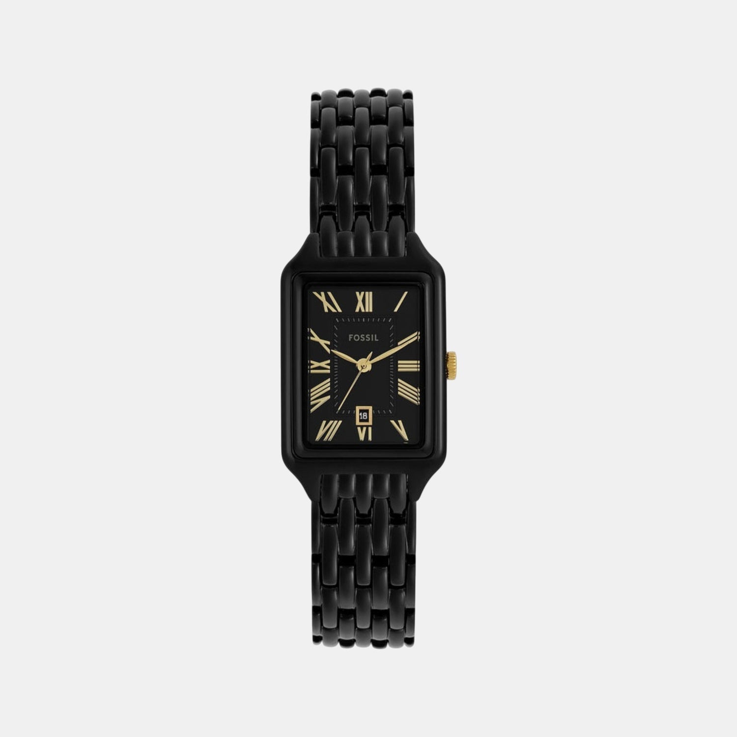 Raquel Women Quartz Black Dial Analog Stainless Steel Watch ES5385