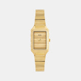 Raquel Women Quartz Gold Dial Analog Stainless Steel Watch ES5389