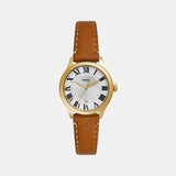 Gilmore Women Quartz Silver Dial Analog Leather Watch ES5397