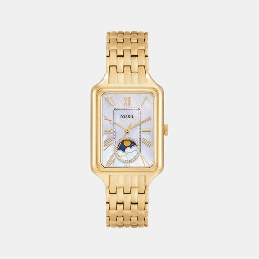 Raquel Women Quartz Mother Of Pearl Dial Analog Stainless Steel Watch ES5398