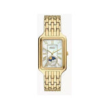 Raquel Sun Moon Multifunction Gold-Tone Stainless Steel Watch