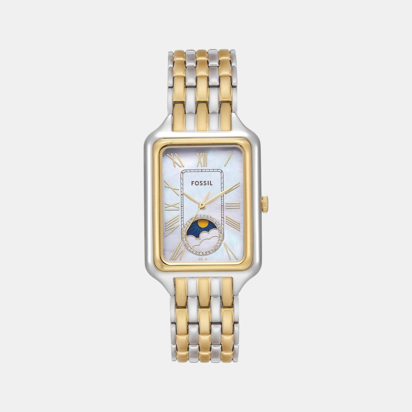 Raquel Women Quartz Mother Of Pearl Dial Analog Stainless Steel Watch ES5399