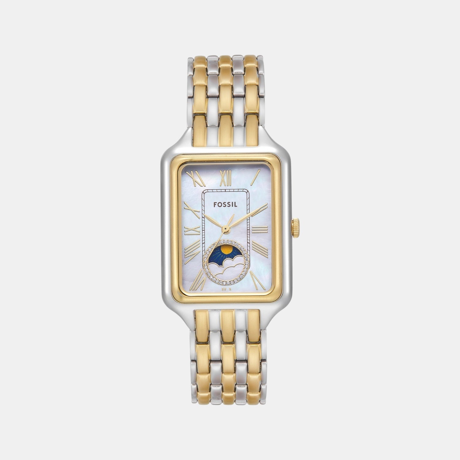 Raquel Women Quartz Mother Of Pearl Dial Analog Stainless Steel Watch ES5399