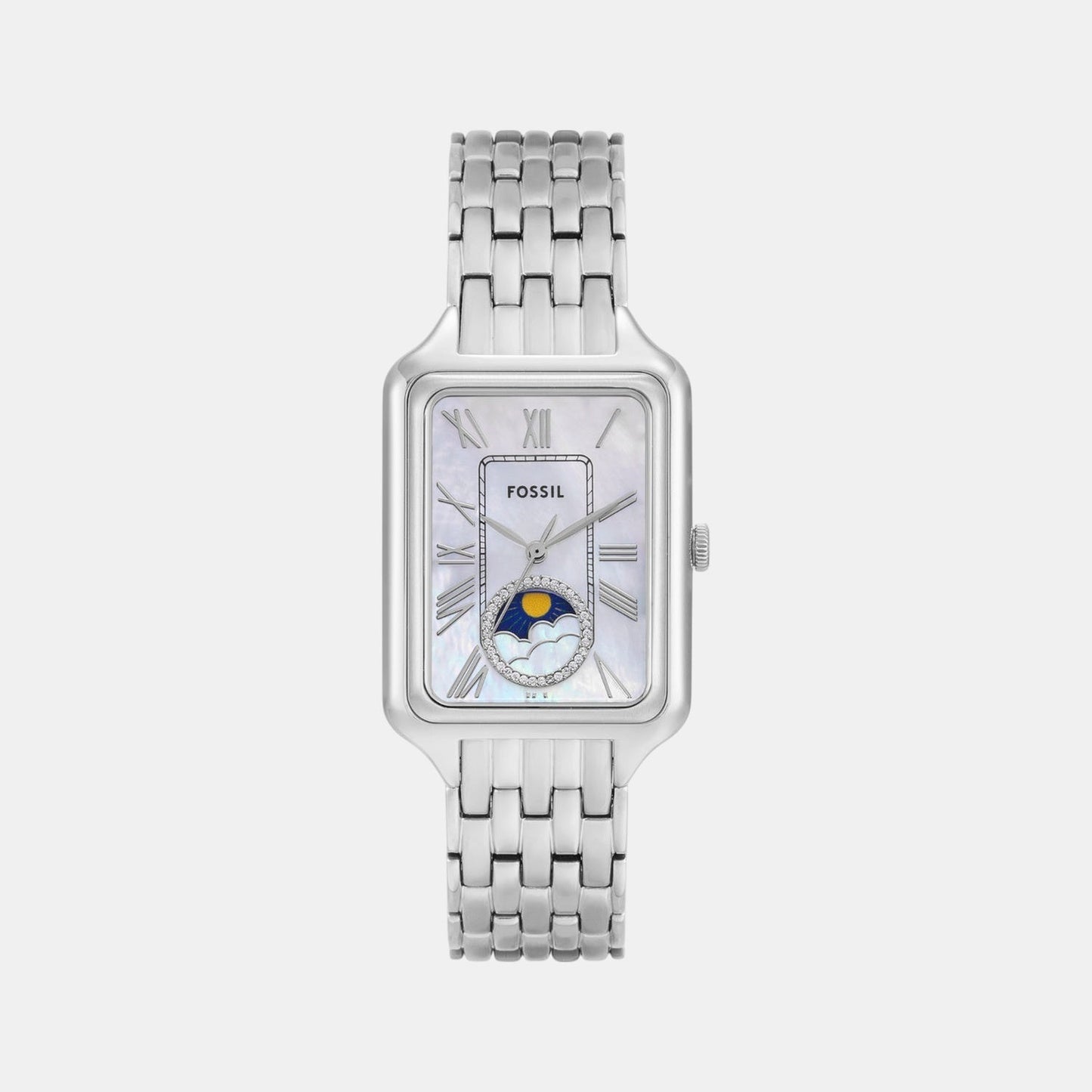 Raquel Women Quartz Mother Of Pearl Dial Analog Stainless Steel Watch ES5400
