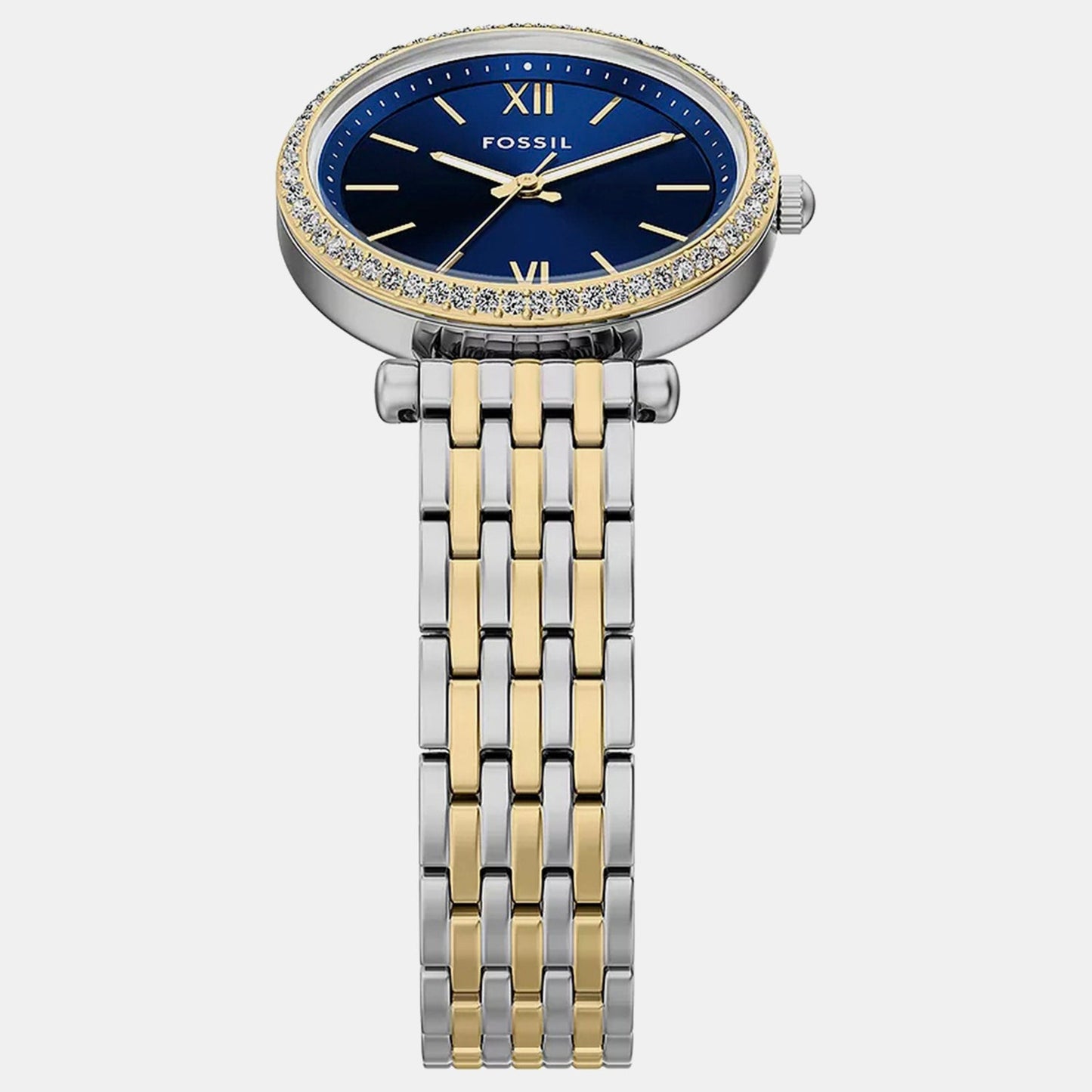 Carlie Women Quartz Blue Dial Analog Stainless Steel Watch ES5438