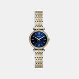 Carlie Women Quartz Blue Dial Analog Stainless Steel Watch ES5438