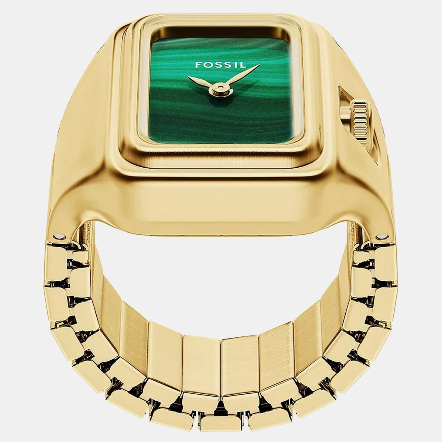 Raquel Watch Ring Women Quartz Green Dial Analog Stainless Steel Watch ES5448
