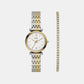 Carlie Women Quartz Silver Dial Analog Stainless Steel Watch ES5450SET