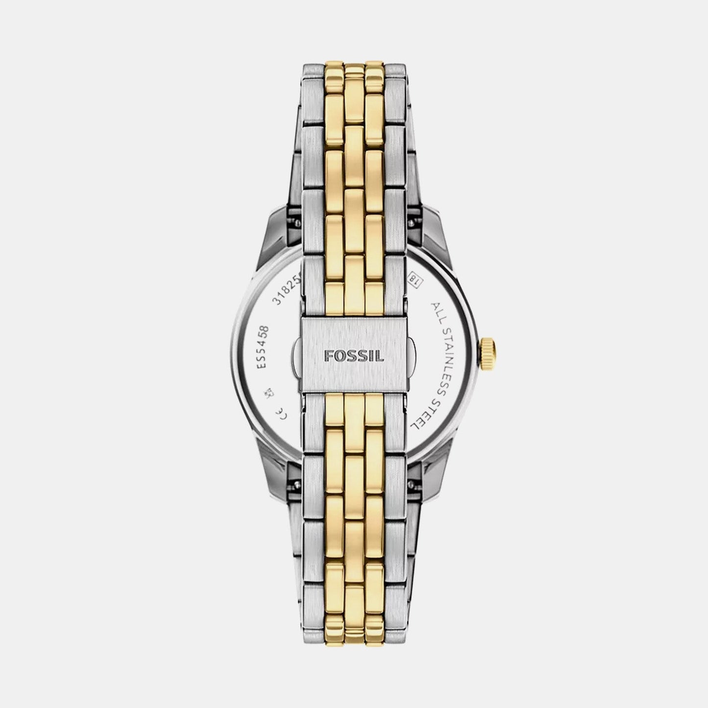 Scarlette Women Quartz Black Dial Analog Stainless Steel Watch ES5458