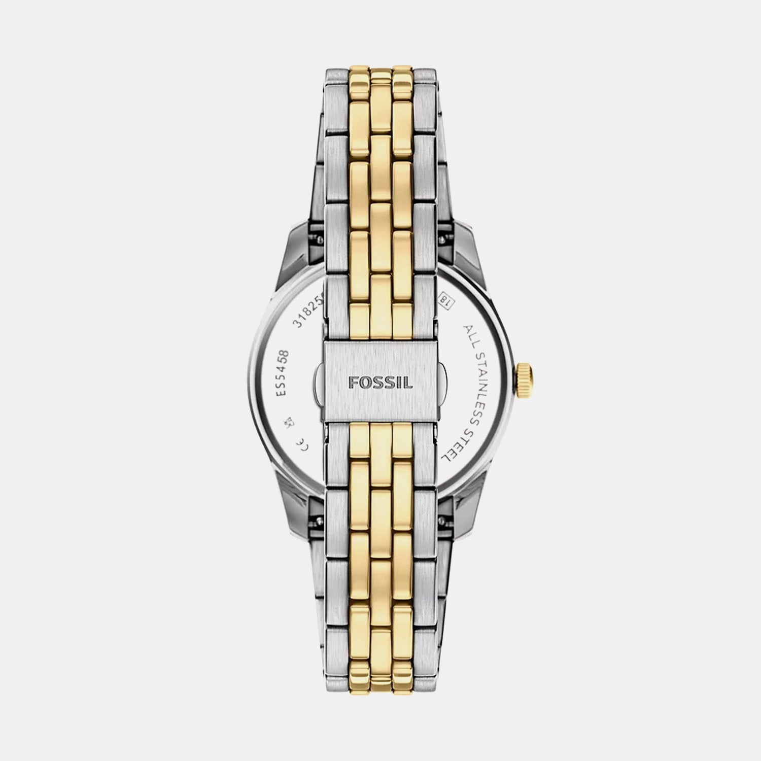 Scarlette Women Quartz Black Dial Analog Stainless Steel Watch ES5458