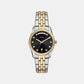 Scarlette Women Quartz Black Dial Analog Stainless Steel Watch ES5458