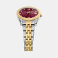 Scarlette Women Quartz Pink Dial Analog Stainless Steel Watch ES5461