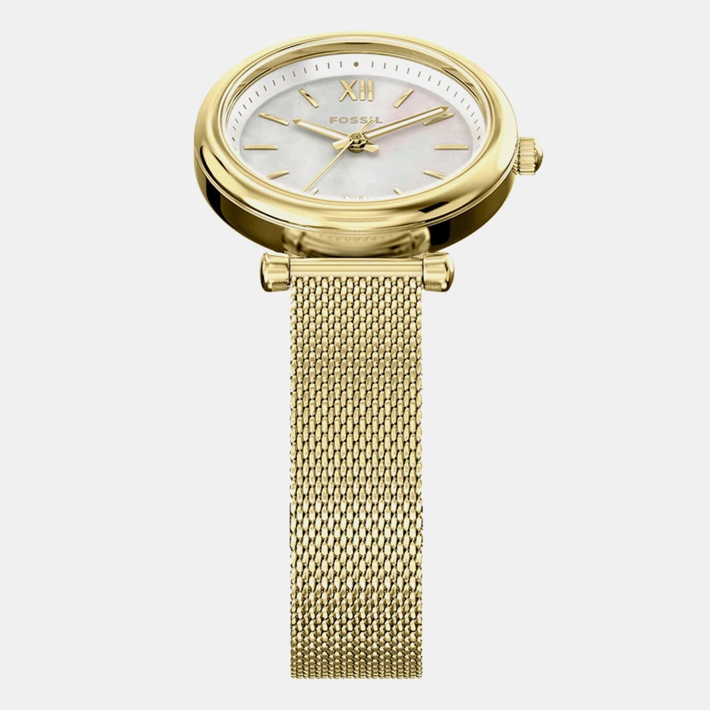 Women Quartz Mother Of Pearl Dial Analog Mesh Watch ES5462