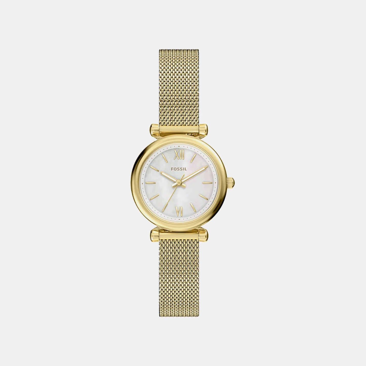 Women Quartz Mother Of Pearl Dial Analog Mesh Watch ES5462