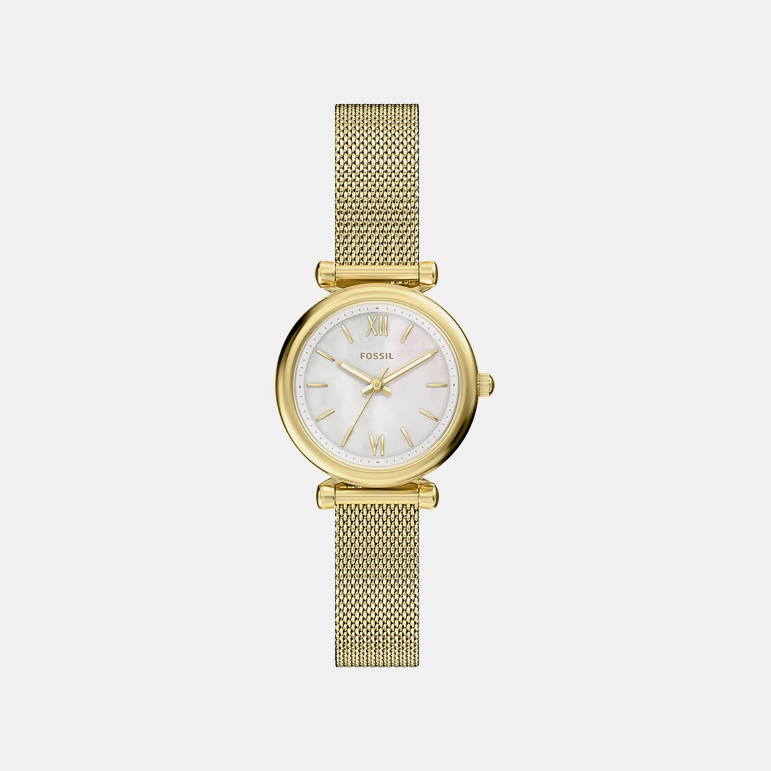 Women Quartz Mother Of Pearl Dial Analog Mesh Watch ES5462