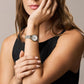 Carlie Women Quartz Mother Of Pearl Dial Analog Mesh Watch ES5463