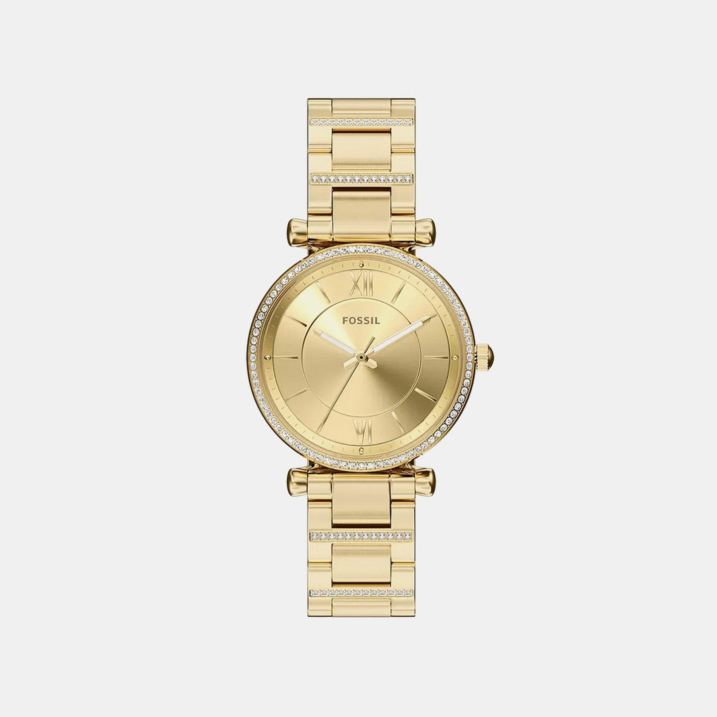 Carlie Women Quartz Gold Dial Analog Stainless Steel Watch ES5465