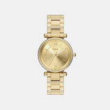 Carlie Women Quartz Gold Dial Analog Stainless Steel Watch ES5465