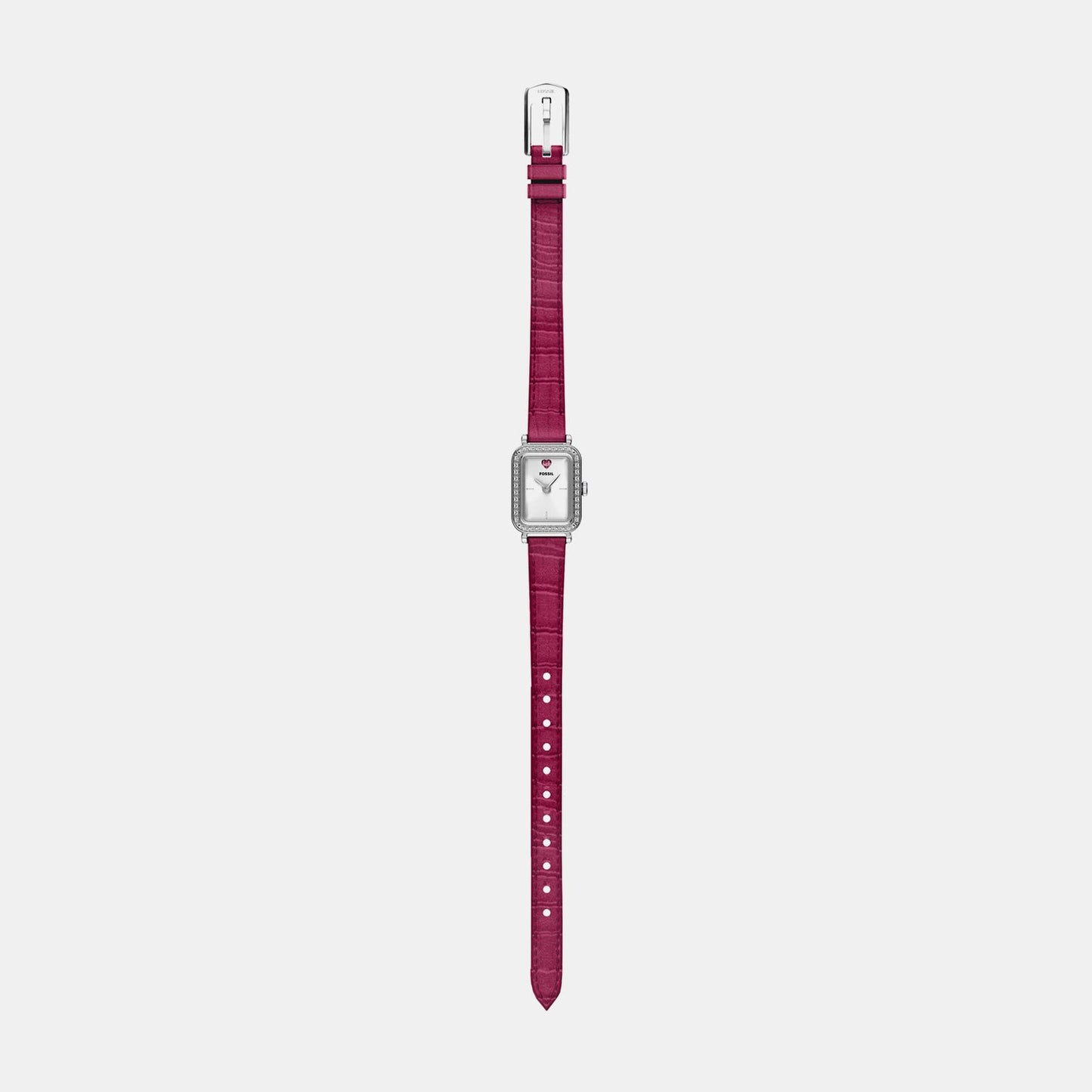 Raquel Women Quartz Silver Dial Analog Leather Watch ES5466