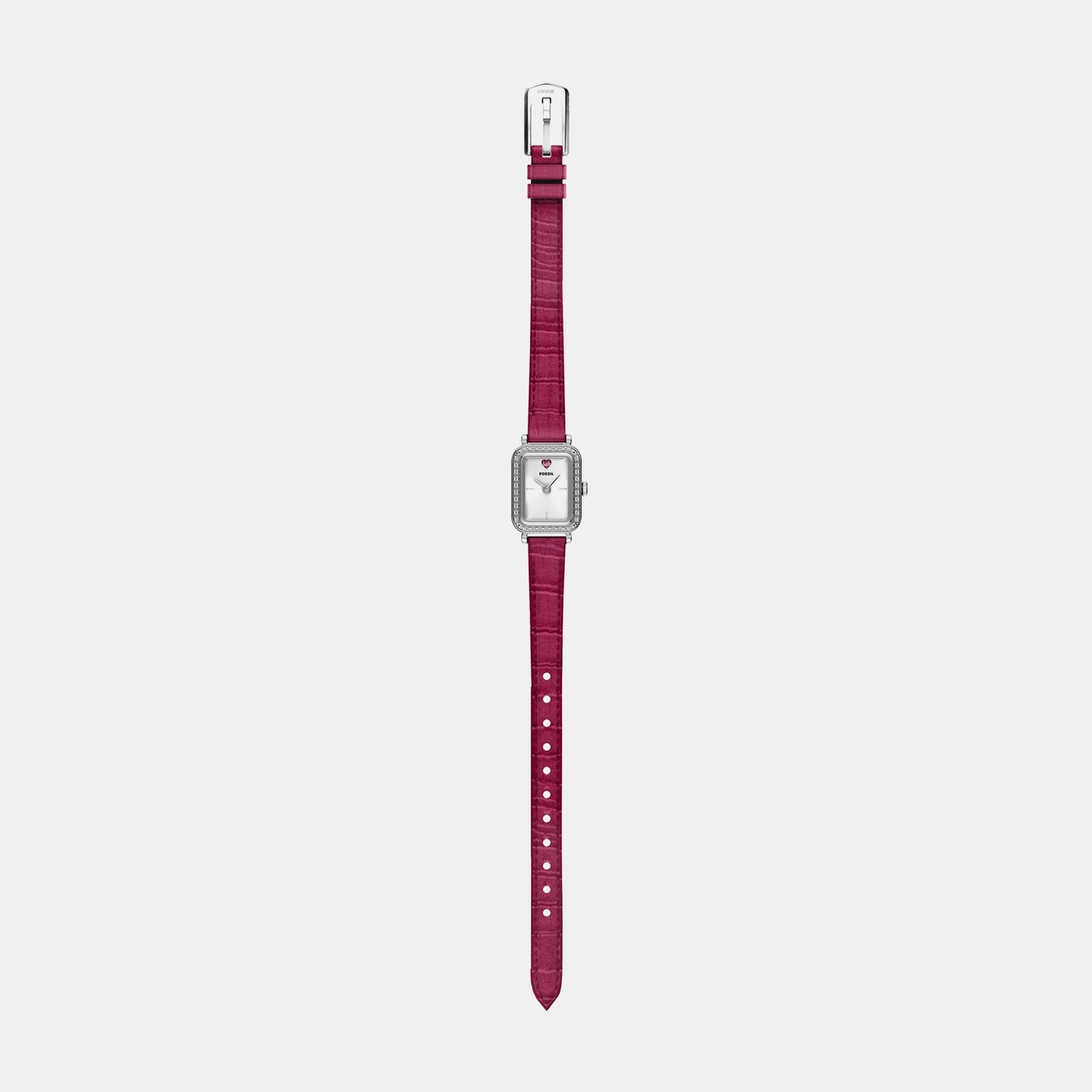 Raquel Women Quartz Silver Dial Analog Leather Watch ES5466