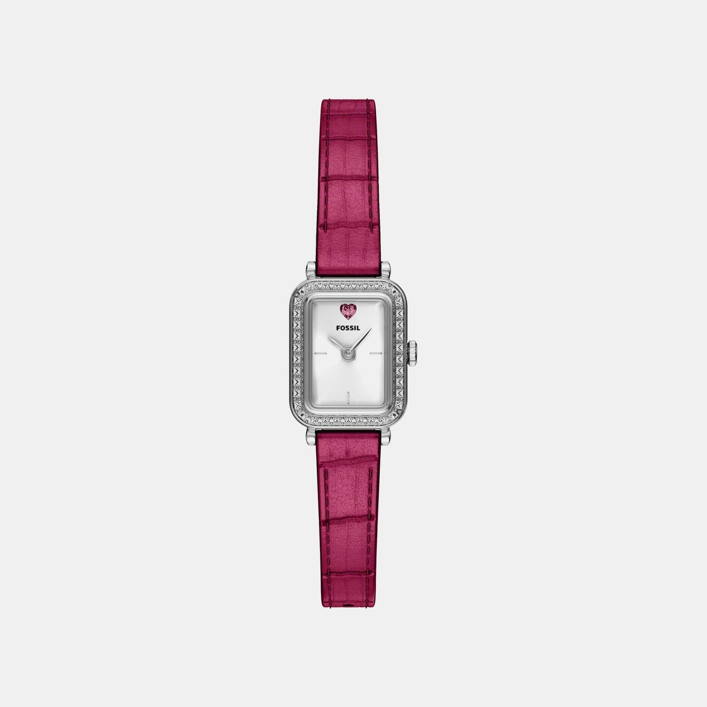 Raquel Women Quartz Silver Dial Analog Leather Watch ES5466