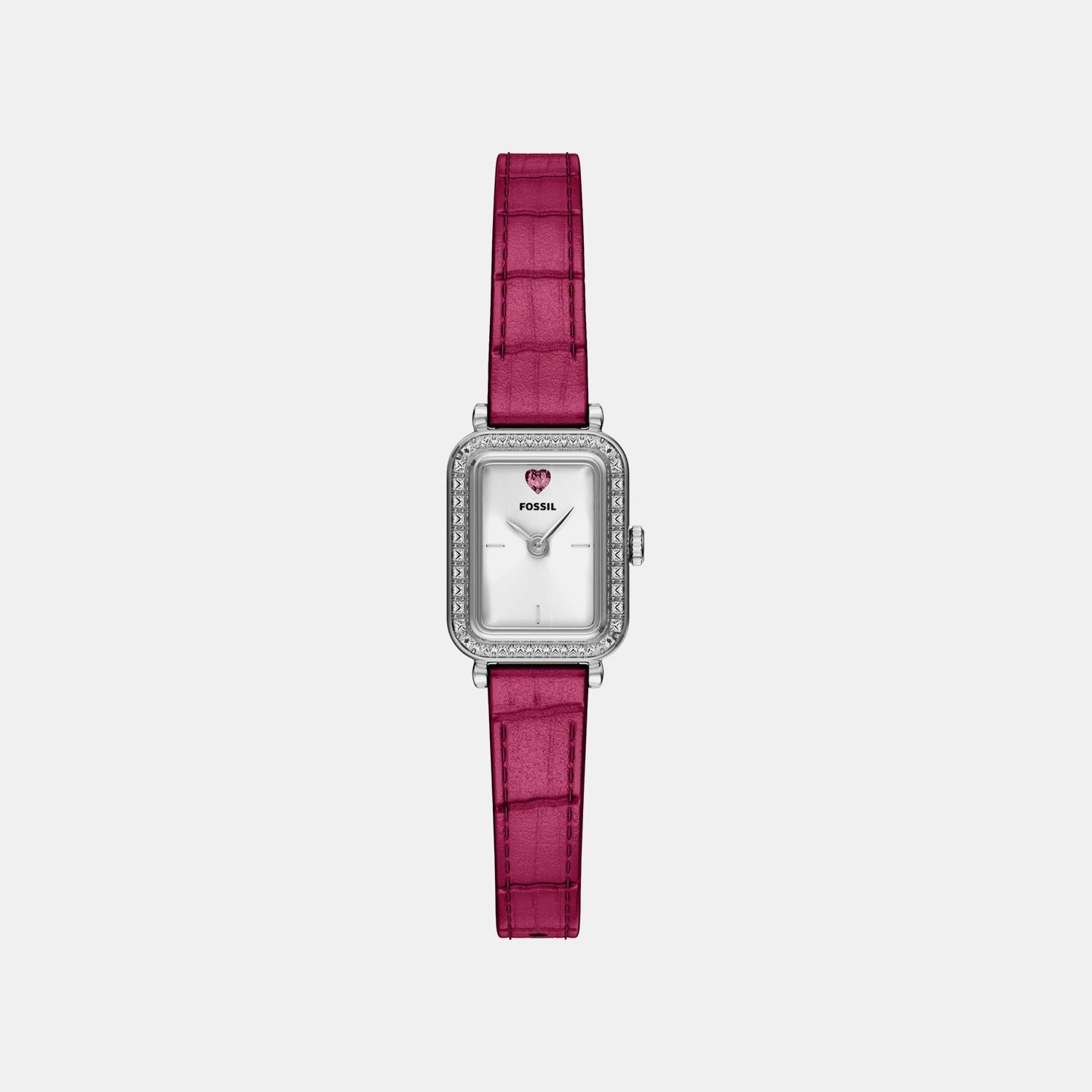 Raquel Women Quartz Silver Dial Analog Leather Watch ES5466
