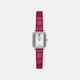 Raquel Women Quartz Silver Dial Analog Leather Watch ES5466
