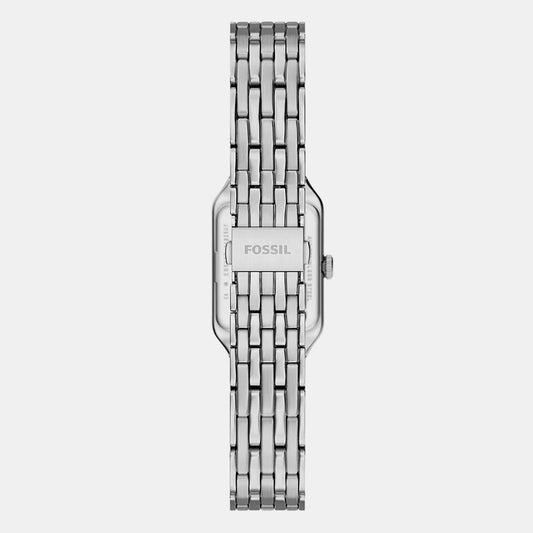 Women Quartz Silver Dial Analog Stainless Steel Watch ES5469