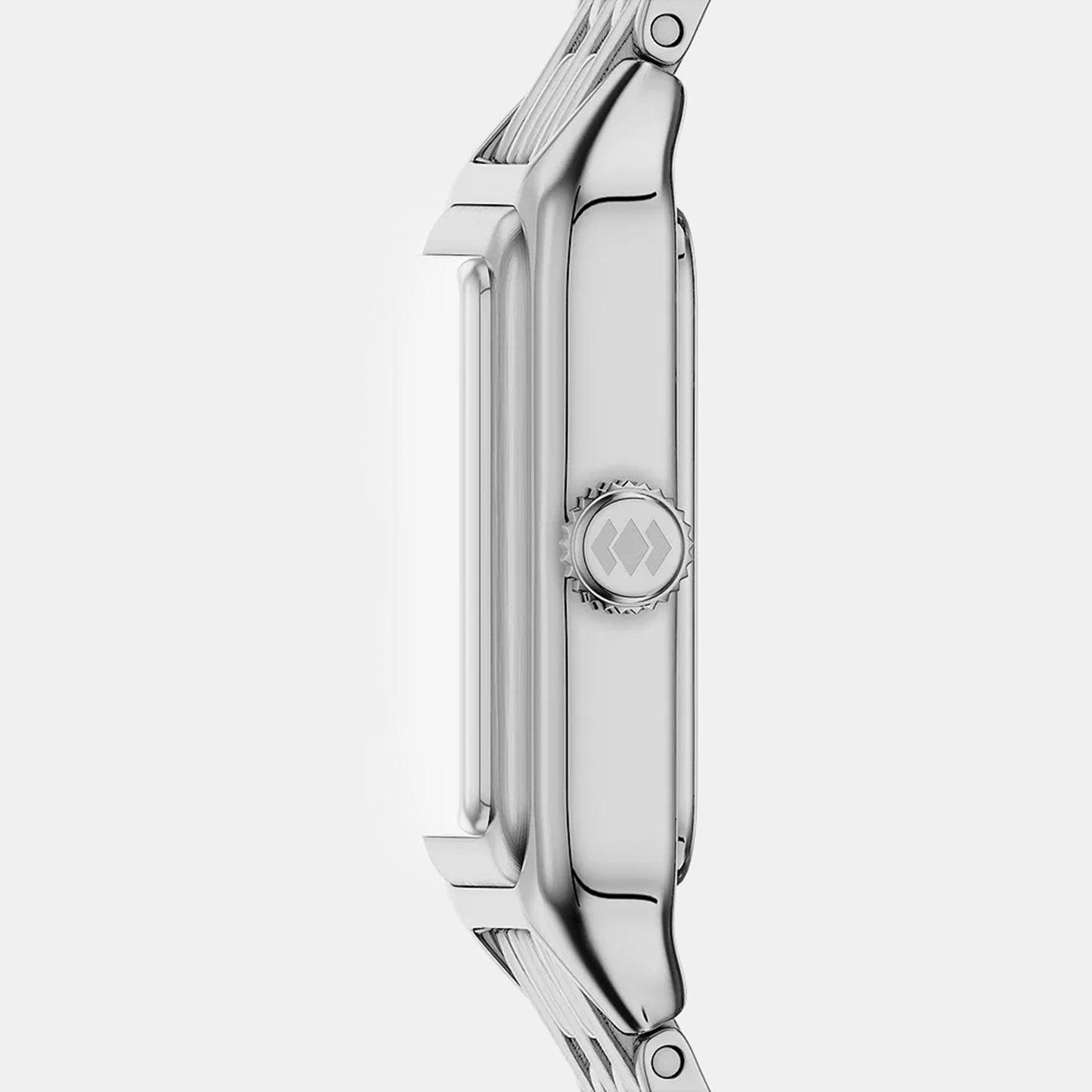 Women Quartz Silver Dial Analog Stainless Steel Watch ES5469