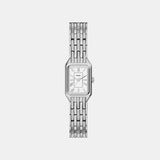 Women Quartz Silver Dial Analog Stainless Steel Watch ES5469