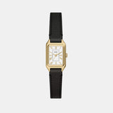 Women Quartz White Dial Analog Leather Watch ES5470