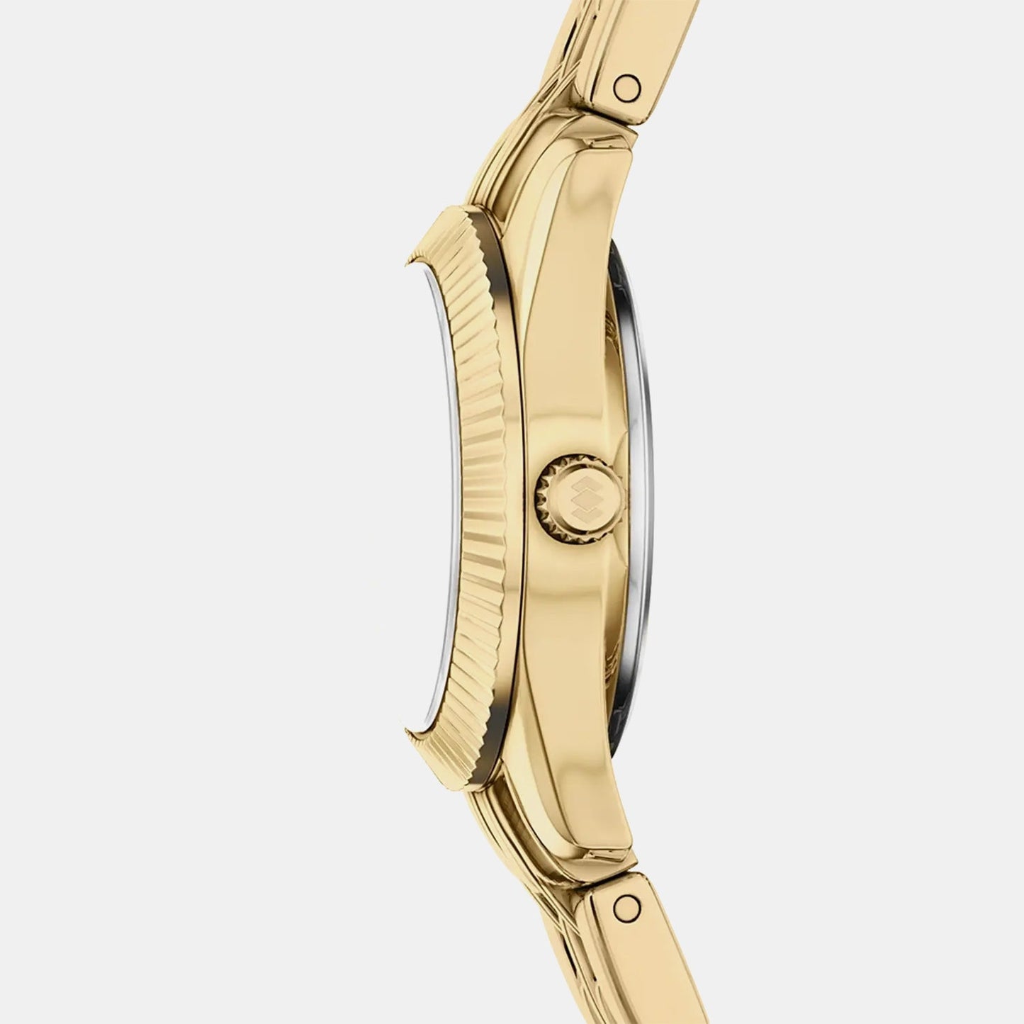 Scarlette Women Quartz Gold Dial Analog Stainless Steel Watch ES5474