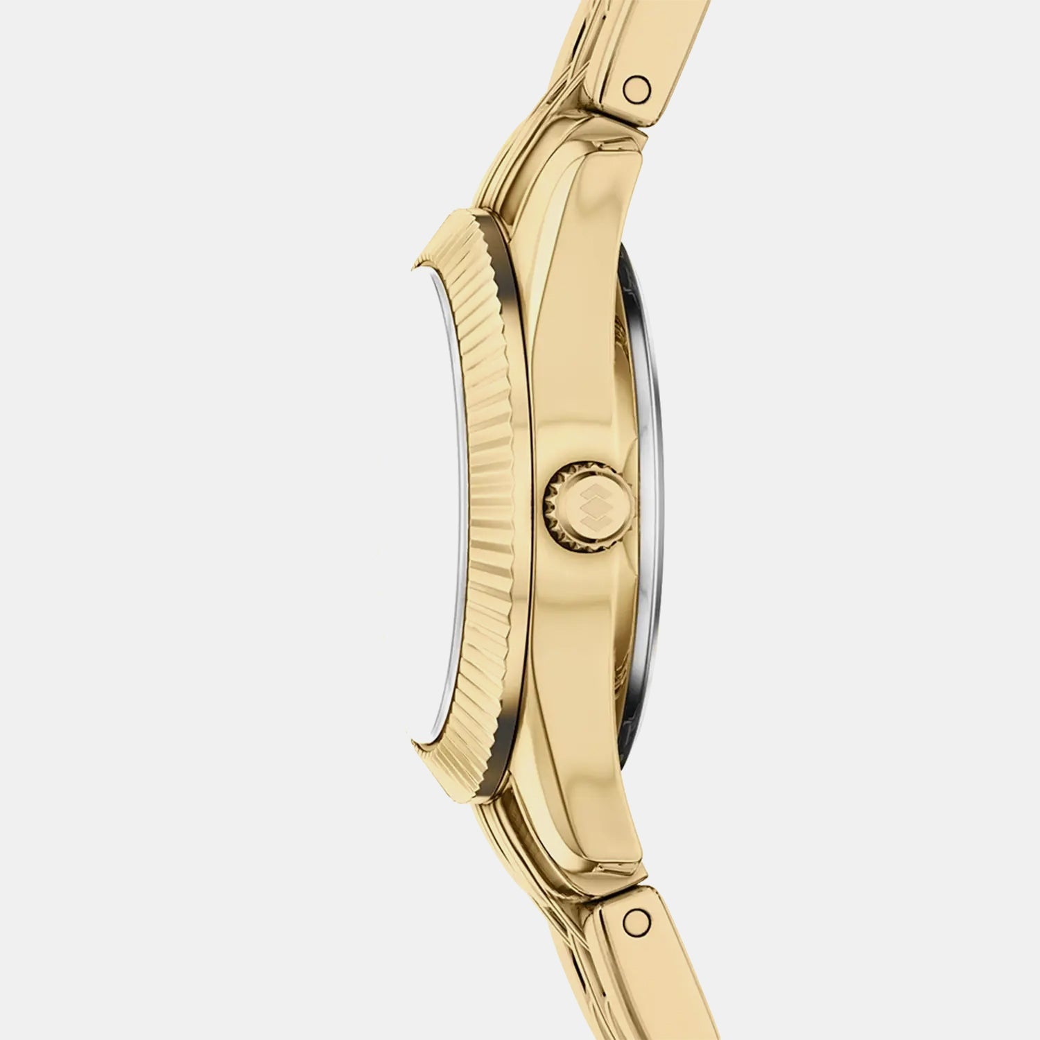 Scarlette Women Quartz Gold Dial Analog Stainless Steel Watch ES5474