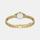 Scarlette Women Quartz Gold Dial Analog Stainless Steel Watch ES5474