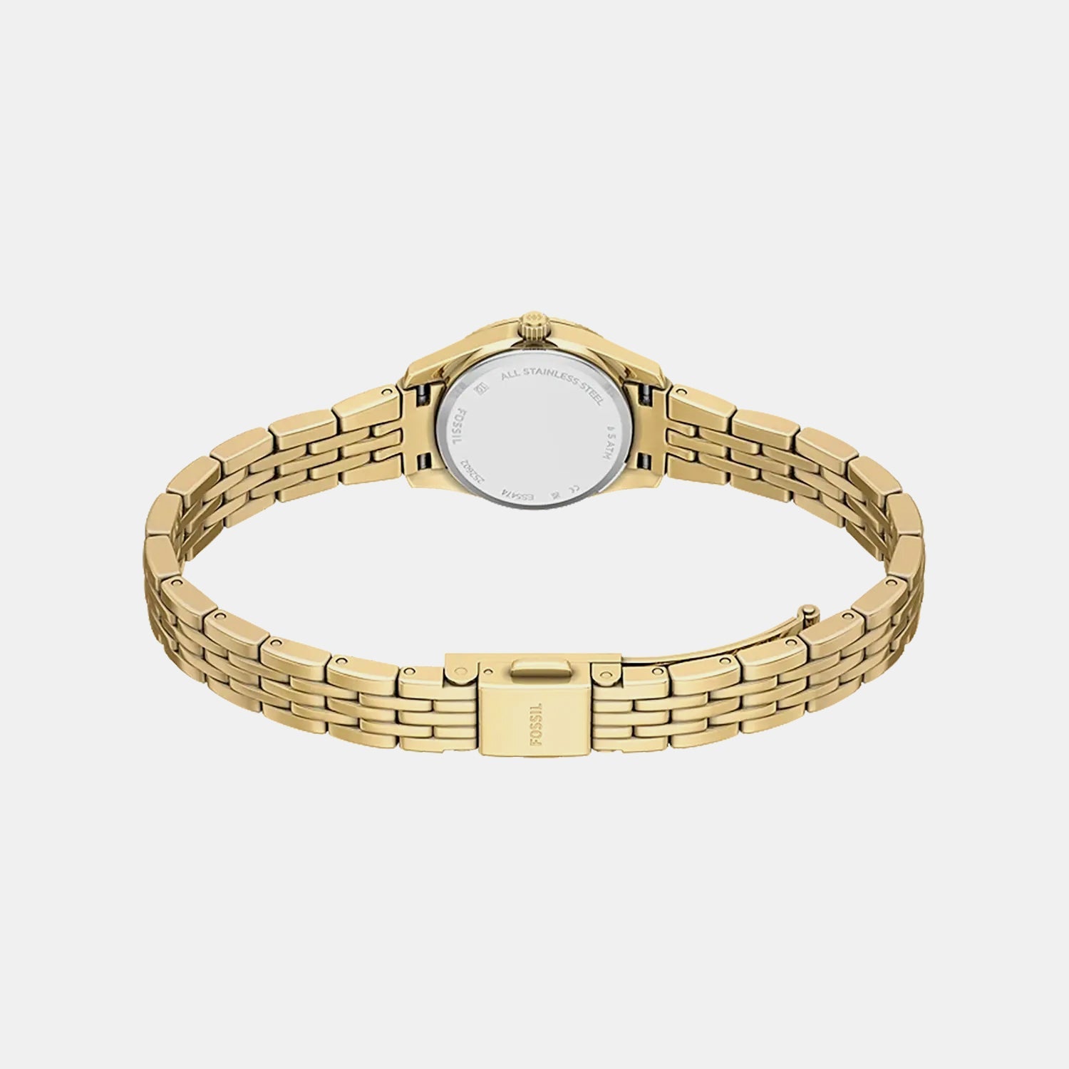 Scarlette Women Quartz Gold Dial Analog Stainless Steel Watch ES5474