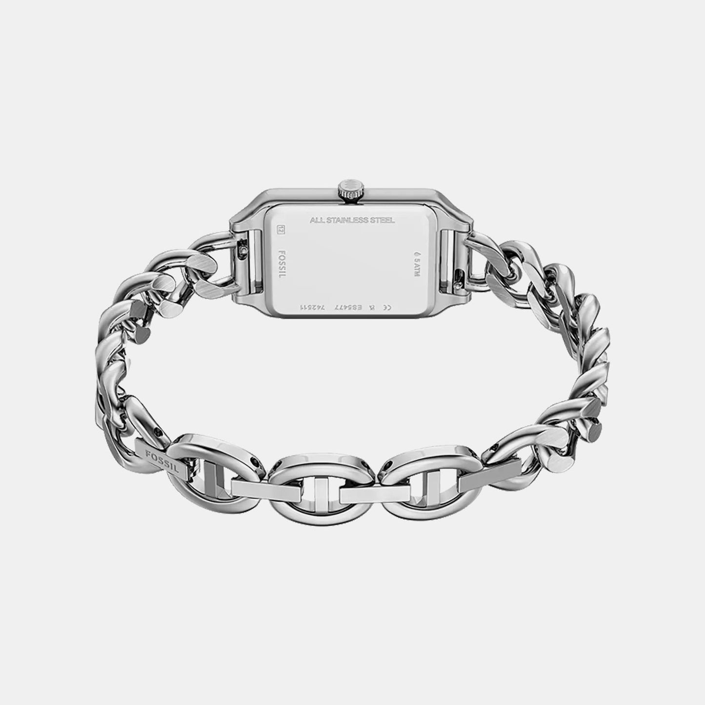 Raquel Women Quartz Silver Dial Analog Stainless Steel Watch ES5477