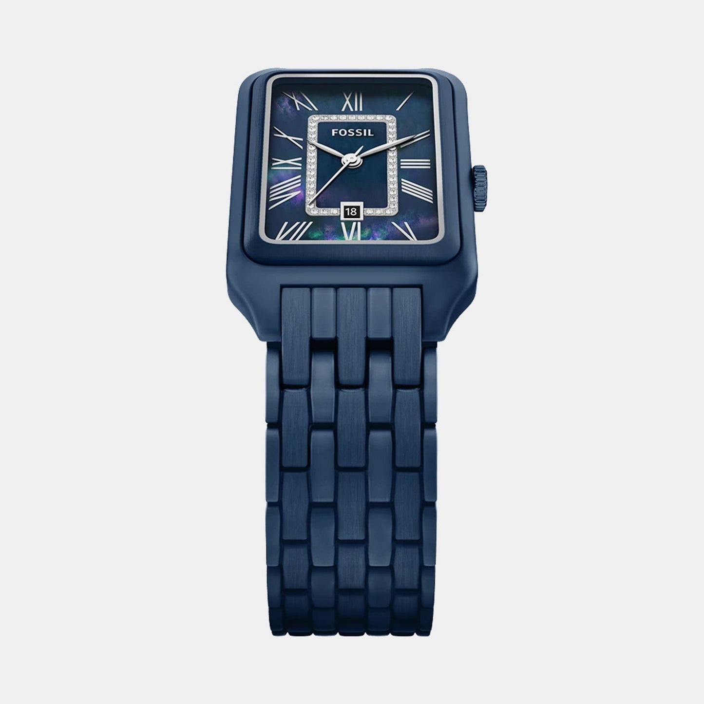 Raquel Women Quartz Blue Dial Analog Stainless Steel Watch ES5479