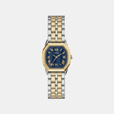 Women Quartz Blue Dial Analog Stainless Steel Watch ES5480
