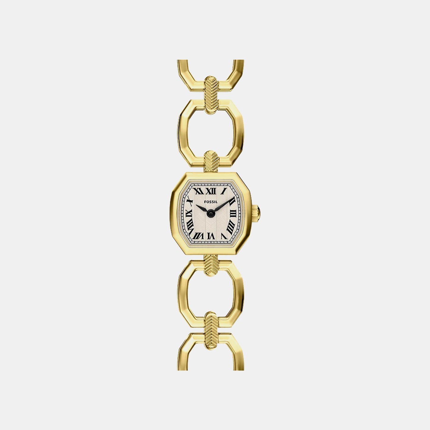 Harlow Mini Women Quartz Cream Dial Analog Stainless Steel Watch ES5483