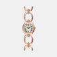 Harlow Women Quartz Rose Gold Dial Analog Stainless Steel Watch ES5484