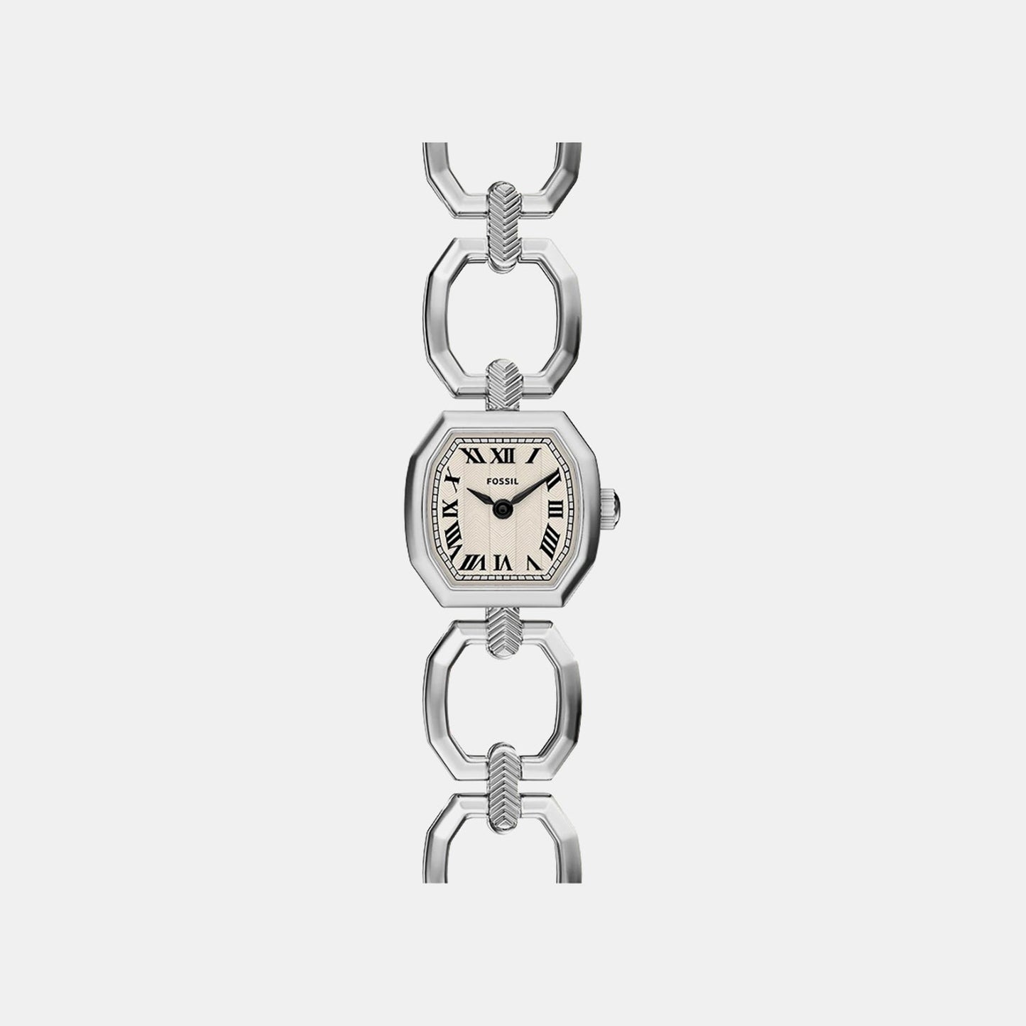 Harlow Mini Women Quartz Cream Dial Analog Stainless Steel Watch ES5485