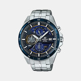 Edifice Men Quartz Blue Dial Chronograph Stainless Steel Watch EX362