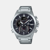 Edifice Men Quartz Black Dial Analog-Digital Stainless Steel Watch EX545