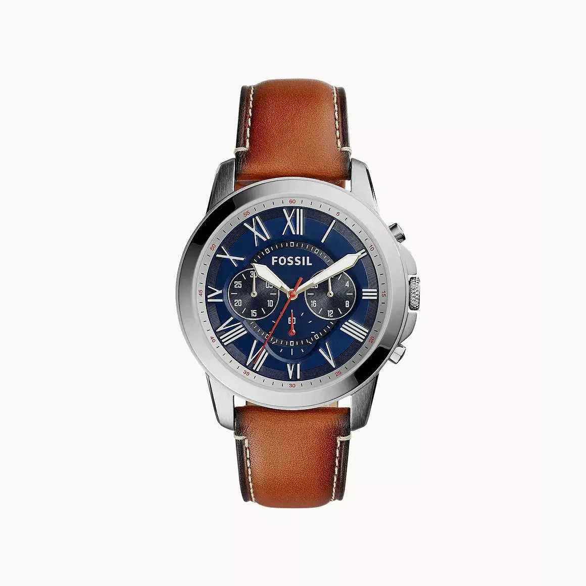 Fossil Grant Chronograph Light Brown Leather Watch