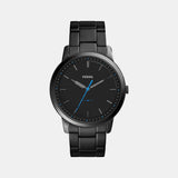 The Minimalist 3H Men Quartz Black Dial Analog Stainless Steel Watch FS5308