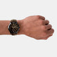 Towns Men Quartz Black Dial Chronograph Leather Watch FS5437
