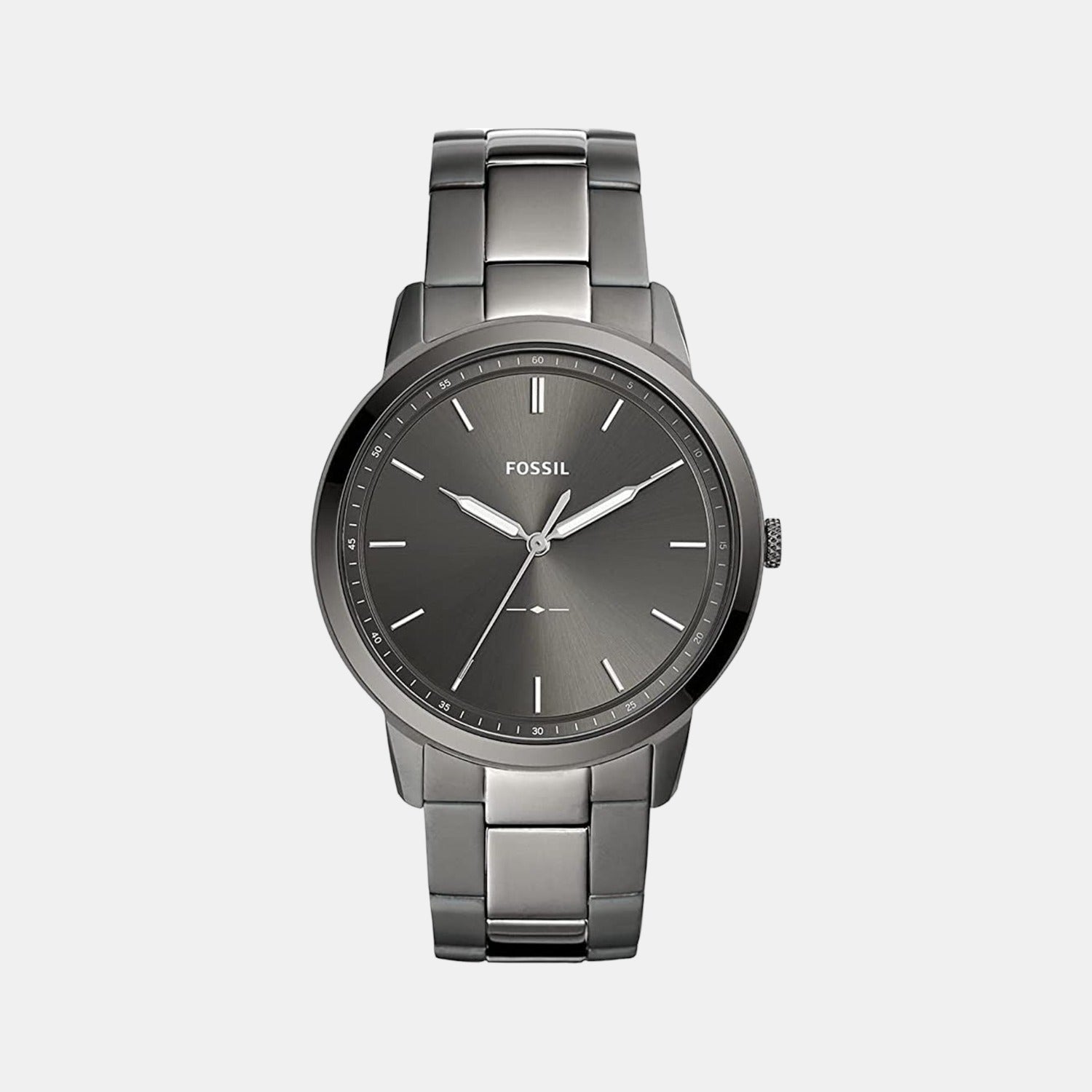 The Minimalist 3H Men Quartz Grey Dial Analog Stainless Steel Watch FS5459