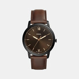 The Minimalist 3H Men Quartz Brown Dial Analog Leather Watch FS5551