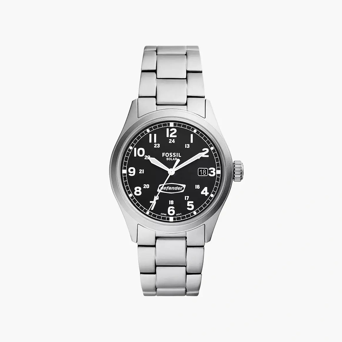 Fossil Defender Solar-Powered Stainless Steel Watch