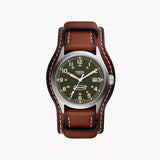 Fossil Defender Solar-Powered Medium Brown LiteHide™ Leather Watch